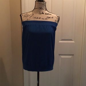 Strapless sheer top